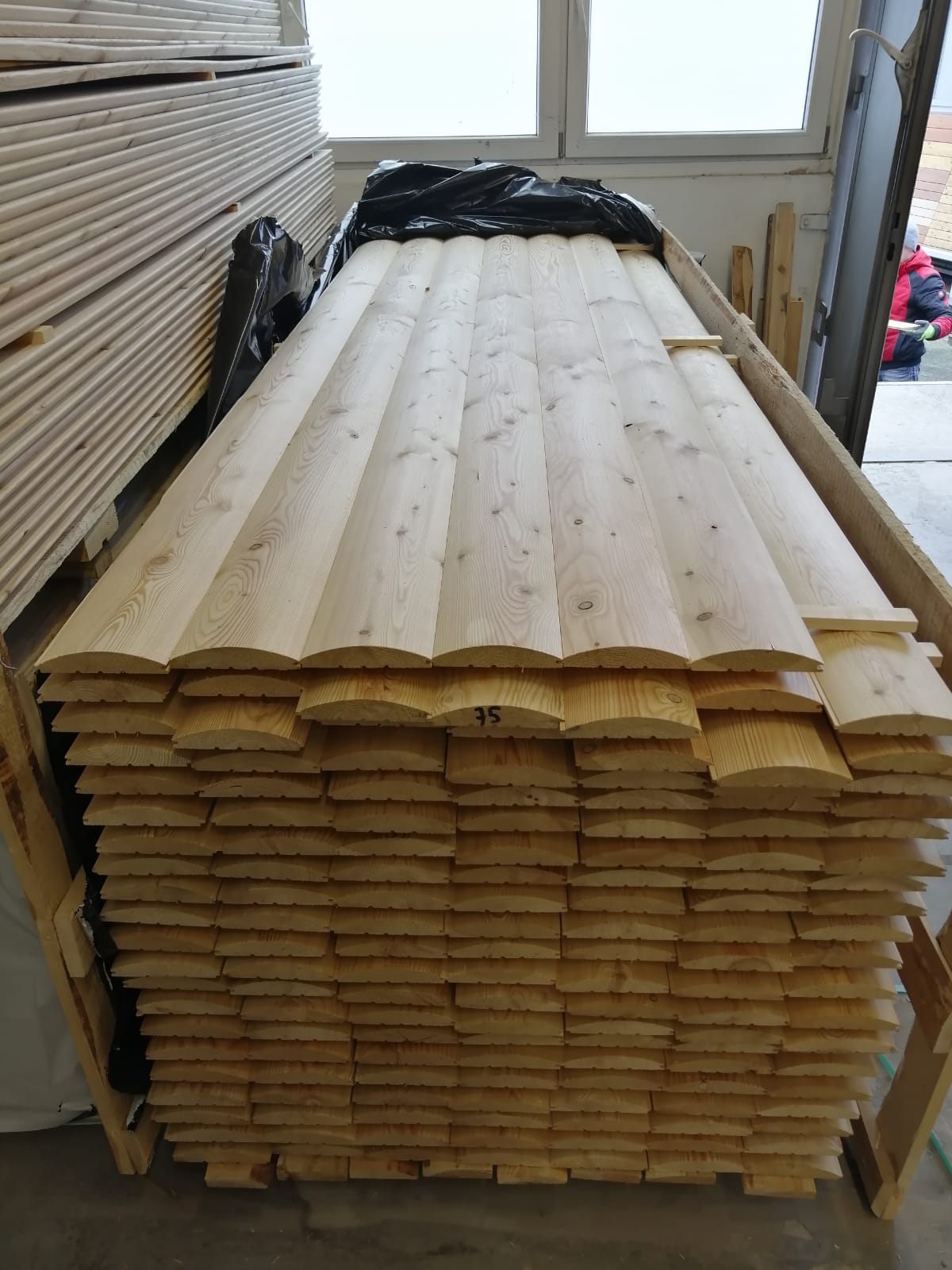 A/BSortierung / Blockhausprofil Profilholz 28x138mm Sibirische Lärche